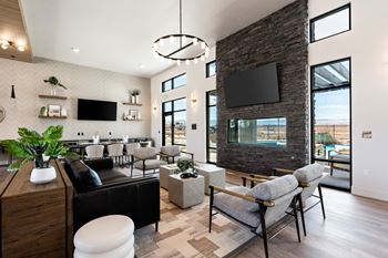 Luxurious clubhouse living area